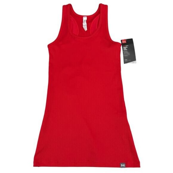 NWT UNDER ARMOUR Women’s Tech Victory Tank Size XS Red - Picture 2 of 6